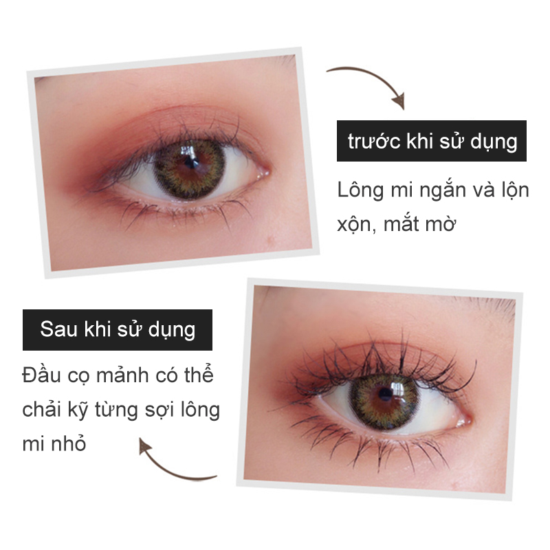 Mascara đầu cọ nhỏ không thấm nước và chống thấm mồ hôi, lâu trôi và làm cong mi Kiss beauty KB-JMG01-1