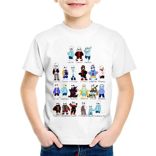 Áo thun SANS UNDERTALE ERROR INK chibi đầy đủ nhân vật