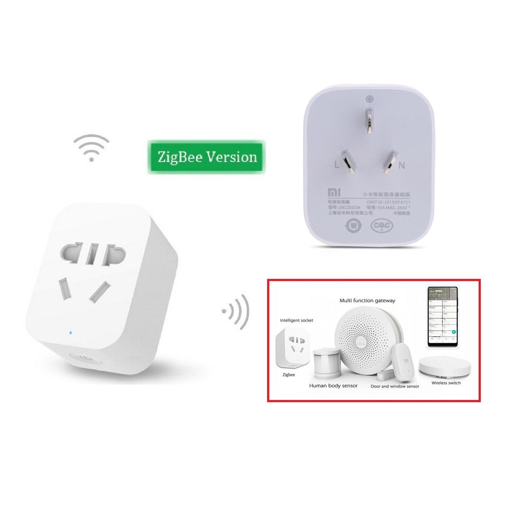 Ổ cắm thông minh Xiaomi ZigBee (Dùng chung bộ Homekit) / Xiaomi Mijia Gen 2 ZNCZ07CM / Gosund CP1