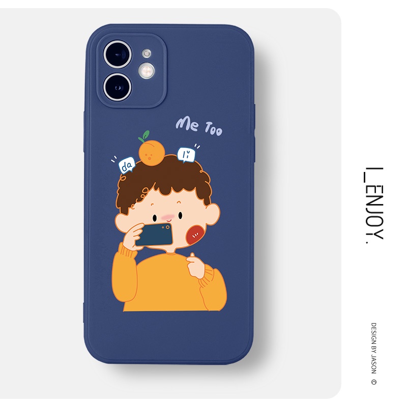 Ốp lưng GUMAN mềm chống bẩn cặp đôi dễ thương đẹp kute cho iPhone 13 12 11 PRO MAX SE 2020 X XR XS ip 8 7 6 6S PLUS R10 | BigBuy360 - bigbuy360.vn