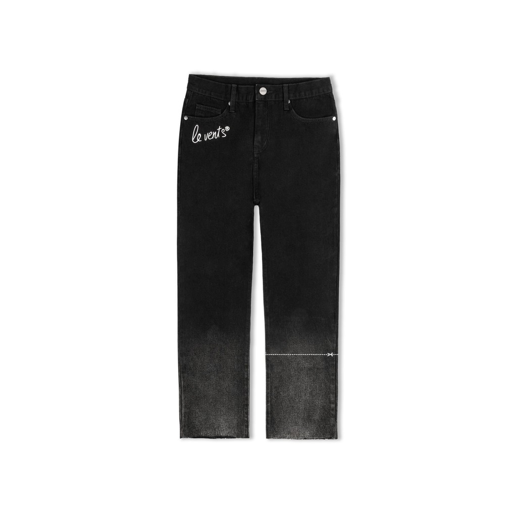 Quần jean LEVENTS Faded Straight Jeans/ Black