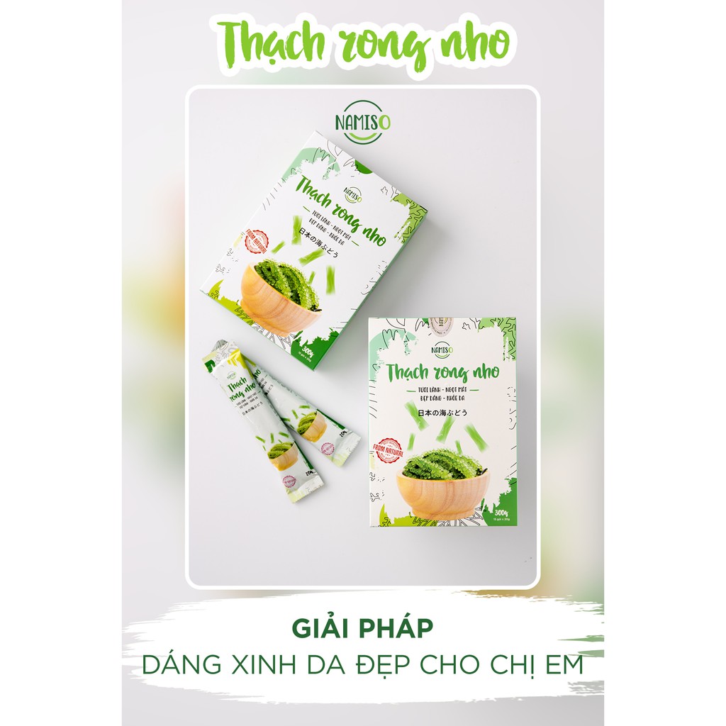 Thạch rong nho Namiso, thạch rong nho giúp khỏe da đẹp dáng | BigBuy360 - bigbuy360.vn