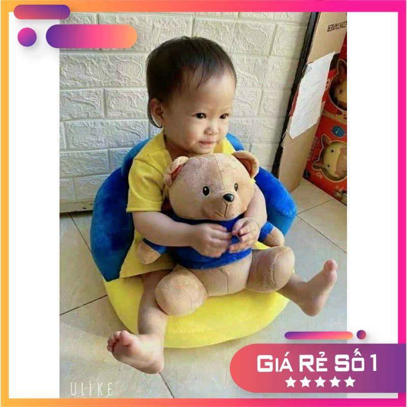 Combo Gối ôm kèm Mũ cho bé, Ghế bông Sofa gấu Similac