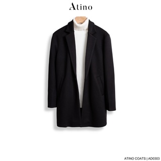 Áo khoác dạ nam MATO ATINO tinh tế thanh lịch vải dạ lót gió dáng sang trọng lịch lãm form regular AD0303