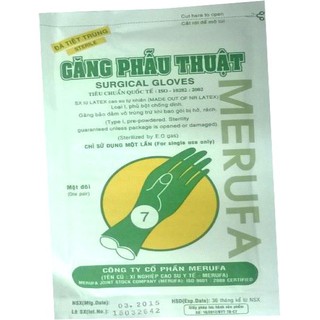 Găng tay phẫu thuật merufa combo 5 đôi