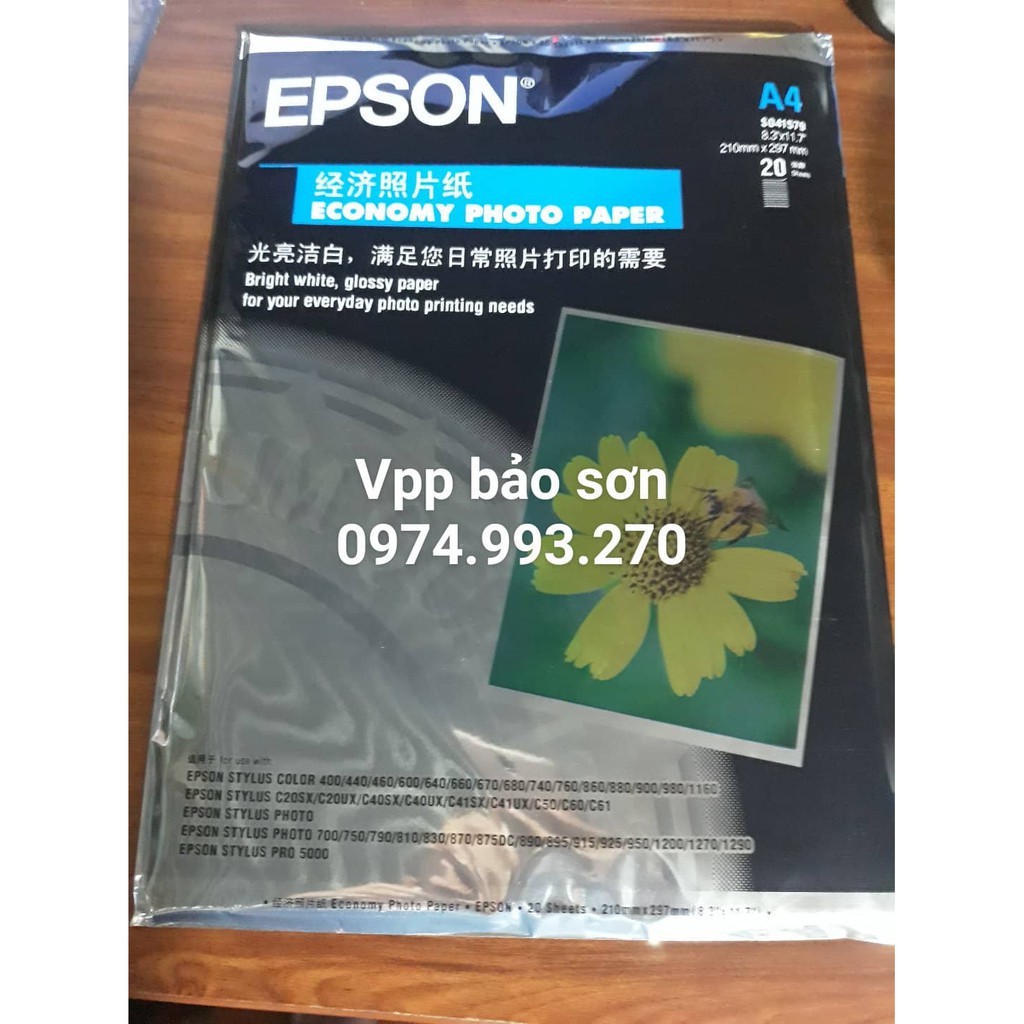 Giấy in ảnh Epson ĐL 230 (20 tờ)