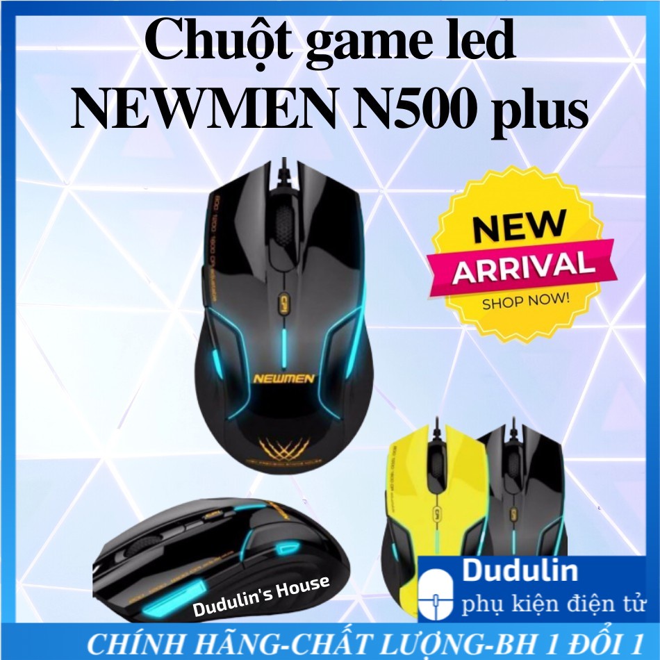 Chuột NEWMEN N500 PLUS chuyên game, chơi game có LED