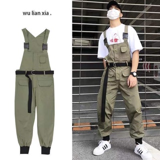 [Hàng Mới Về] Quần Yếm Denim Dáng Rộng Hợp Thời Trang Cho Nam