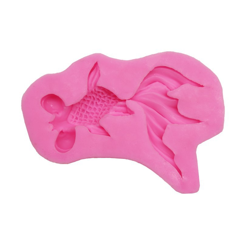 Khuôn Silicone Làm Bánh Hình Cá Vàng Phong Cách Trung Quốc