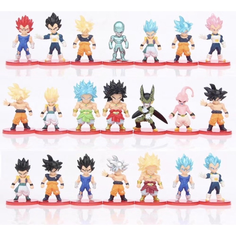 Mô hình Dragon Ball - 21 Nhân Vật Chibi Siêu Đẹp, Set 8 và 6 Dragonball