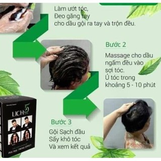 Dầu gội đen tóc Lich5