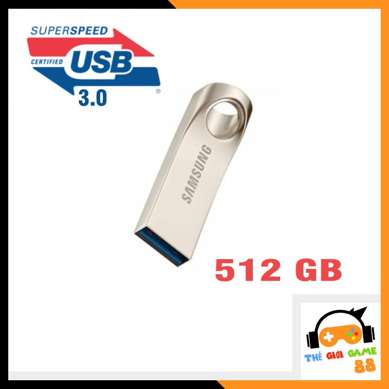 USB 512GB Chuẩn 3.0 Copy Dữ Liệu Siêu Nhanh Cho PC Laptop, Lưu Trữ Tài Tiệu - Thế Giới Game 88