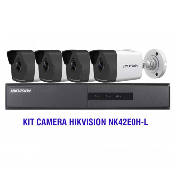 Bộ Kit 4 Camera wifi IP HD1080P HIKVISION NK42E0H-L