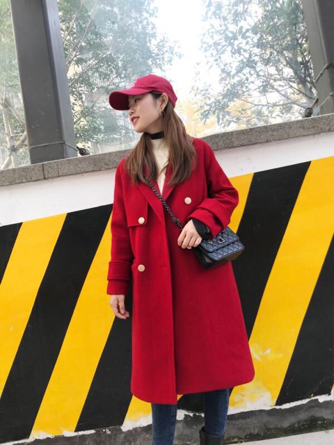 (sẵn )Áo khoác dạ cao cấp ( ảnh thật)