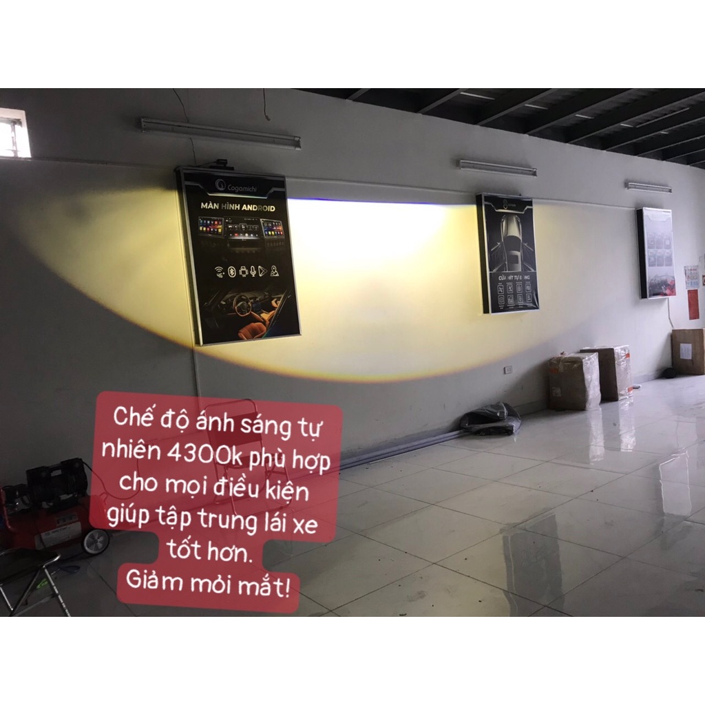 Bi led gầm 3 màu Delta X1 cho ô tô đủ chế độ pha/ cos, bảo hành 2 năm