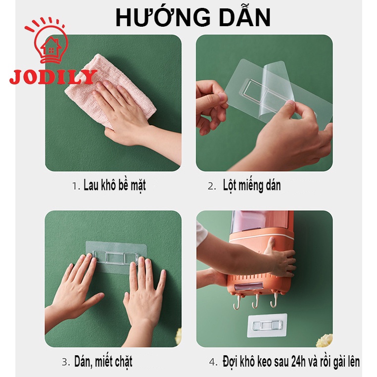 Hộp Đũa Dán Tường Có Nắp Đậy Jodily StarHome