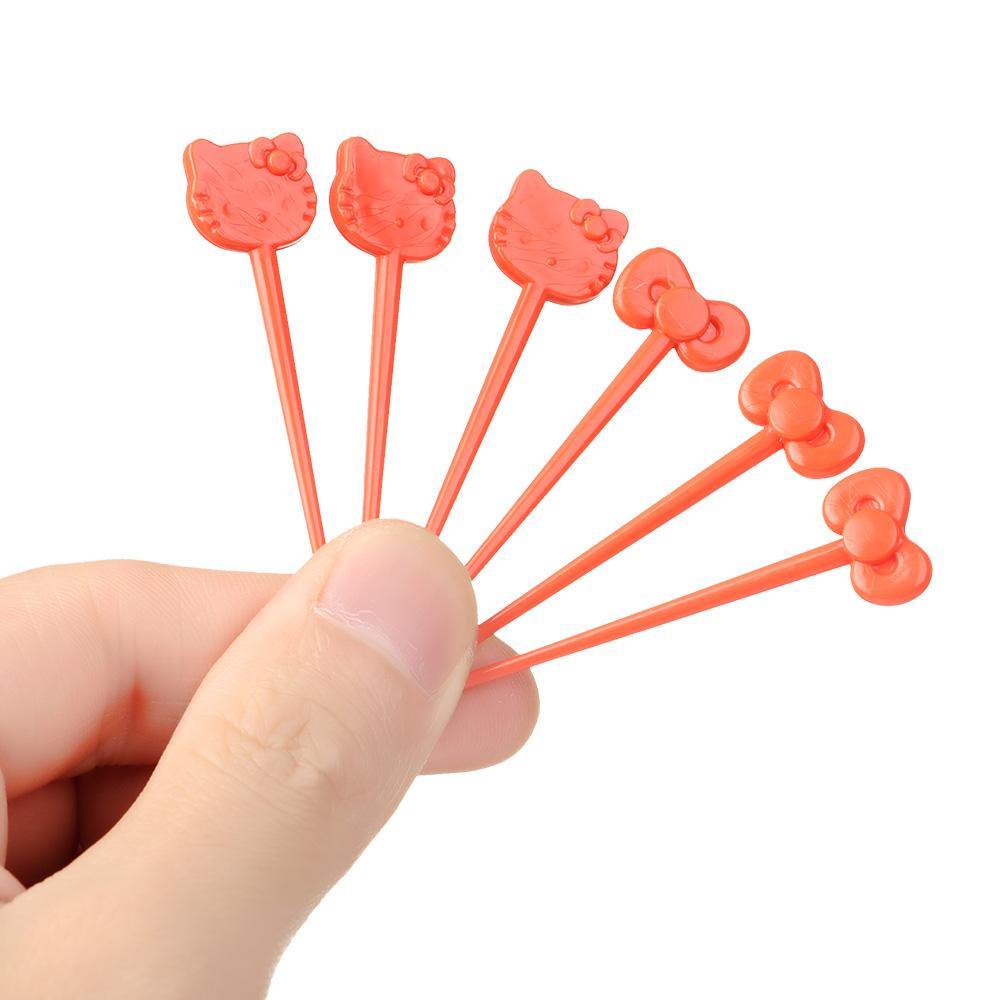 Bộ 8 Nĩa Ăn Trái Cây Hình Mèo Hoạt Hình Dành Cho Trẻ Em