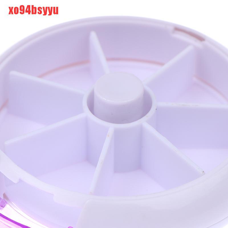 1 Hộp Đựng Thuốc Hình Tròn Xoay Được Tiện Lợi Du Lịch 94bsyyyu