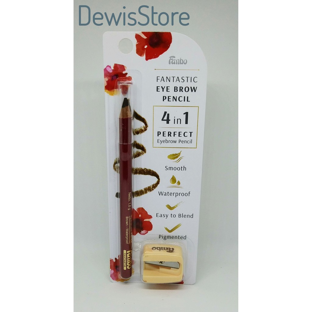 (hàng Mới Về) Bút Chì Kẻ Lông Mày / Cọ Chuốt Tiện Dụng Fanbo | BigBuy360 - bigbuy360.vn