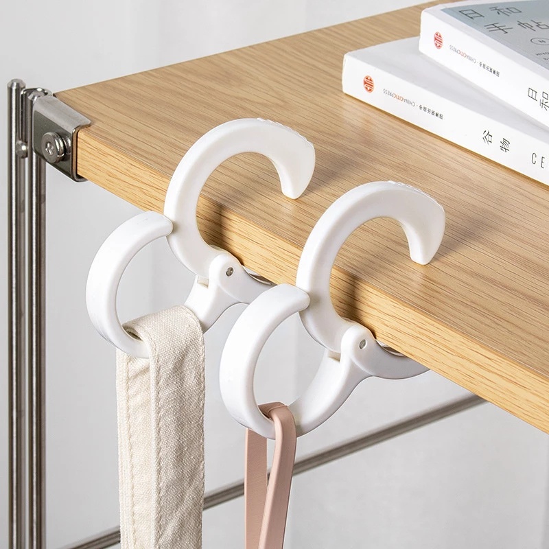 Giá Đỡ Móc Áo Khoác/Mũ/Cà Vạt Hình Chữ S Không Cần Khoan Lỗ Dùng Cho Tủ Quần Áo