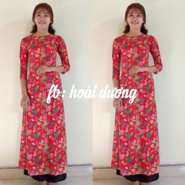 Áo dài lá đỏ