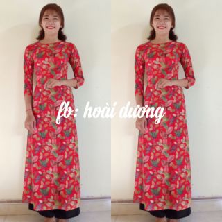 Áo dài lá đỏ