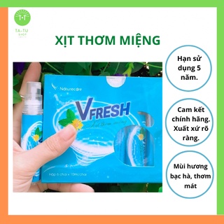 Đảm bảo chính hãng Xịt thơm miệng V-fresh 10ml, hơi thở thơm mát, tự tin giao tiếp.