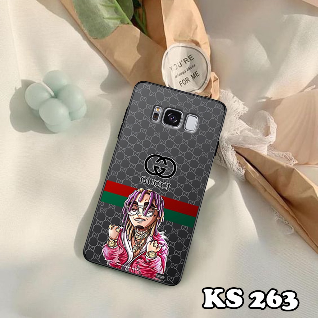 Ốp lưng Samsung S8 - S8 Plus - S9 - S9 Plus - Ốp Samsung in hình ＧＵＣＣＩ - Lưng nhám viền TPU
