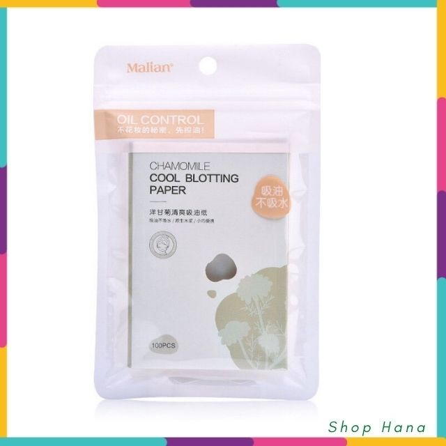 [100 Tờ] Giấy thấm dầu hàng nội địa trung làm sạch lỗ chân lông tự nhiên giúp ngăn ngừa mụn hộp 100 tờ tiện lợi  HNH026