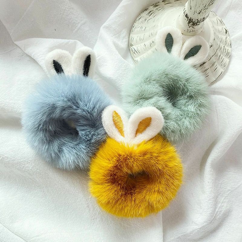 Dây Cột Tóc Pom Pom Lông Mềm