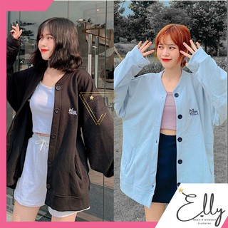 Áo khoác nỉ bomber form rộng