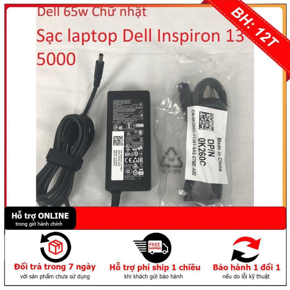 [BH 12TH] ⚡️[Sạc zin]Sạc laptop Dell Inspiron 13 5000 có đèn báo