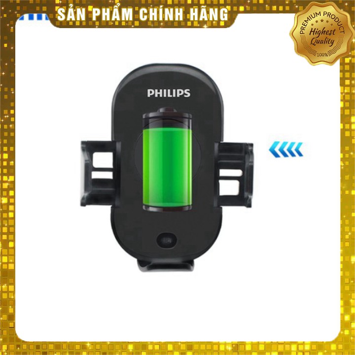Gía đỡ điện thoại kiêm sạc không dây trên ô tô cao cấp Philips DLK9411N AD