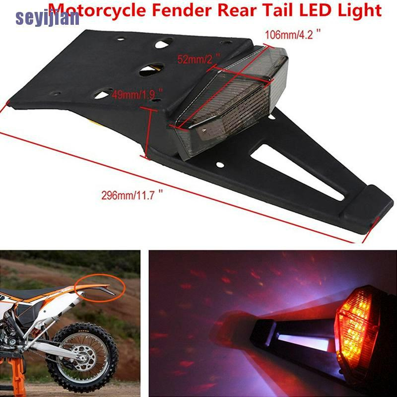 FENDER Đèn LED Phanh Dừng Gắn Đuôi Xe Mô Tô CRF KTM EXC WRF 250 400 450