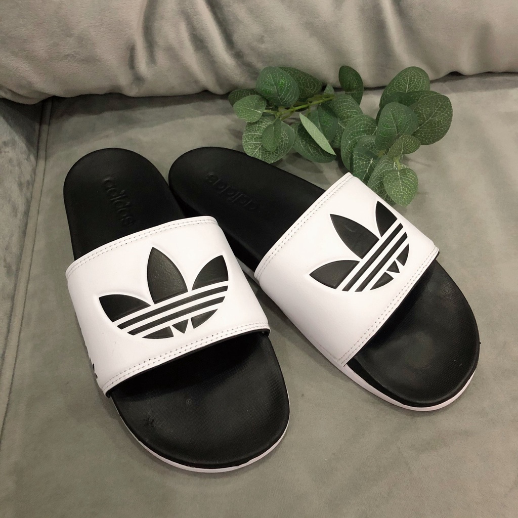 Dép adidas thể thao nam quai trắng có video