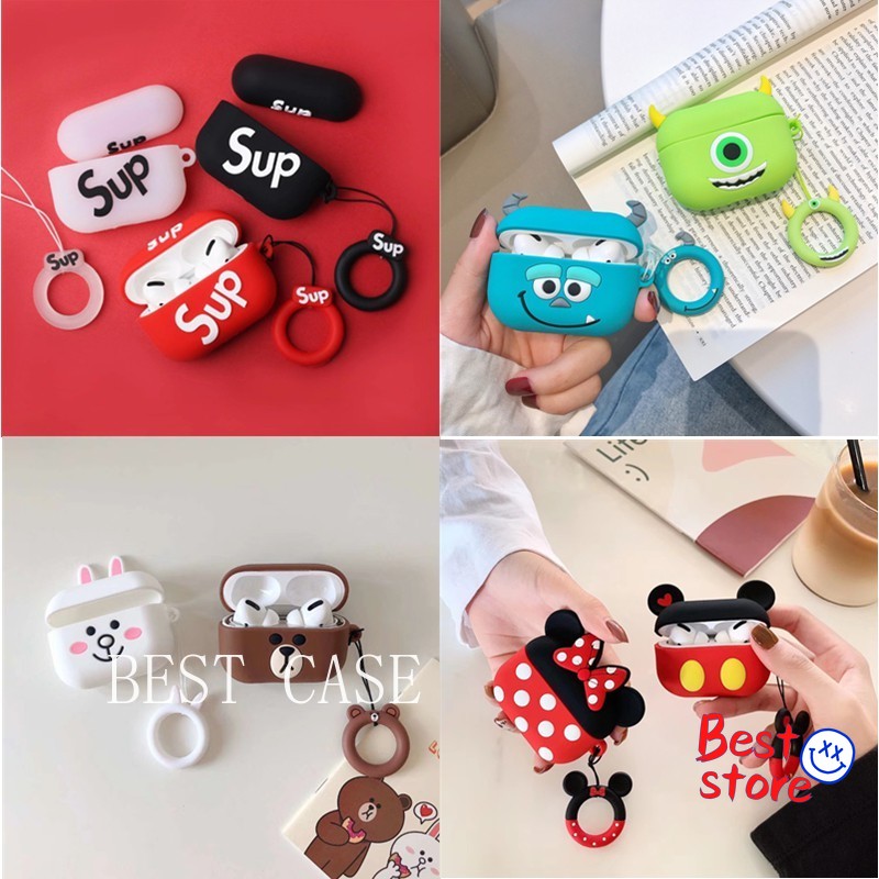 Vỏ Bảo Vệ Hộp Tai Nghe Airpods 3 Pro Thiết Kế Hoạt Hình Dễ Thương