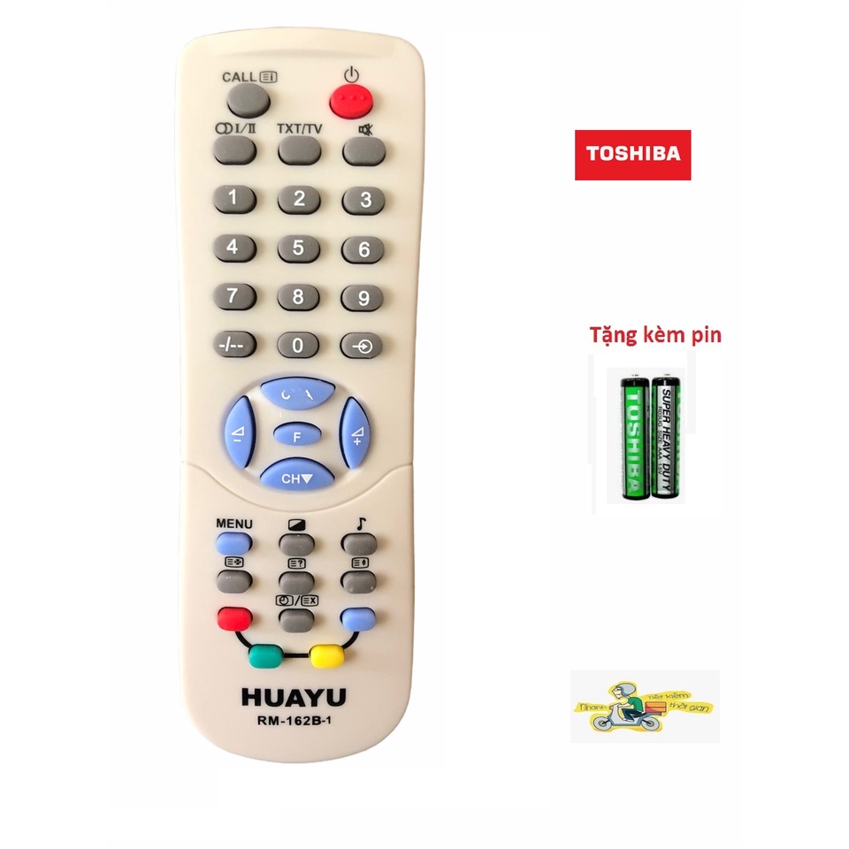 ĐIỀU KHIỂN TIVI TOSHIBA RM-162B-1 CRT CŨ DẦY KHÔNG CÓ MẠNG INTERNET -TẶNG KÈM PIN -REMOTE ĐIỀU KHIỂN TIVI TOSHIBA RM-162