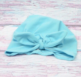 Mũ turban nơ cho bé gái