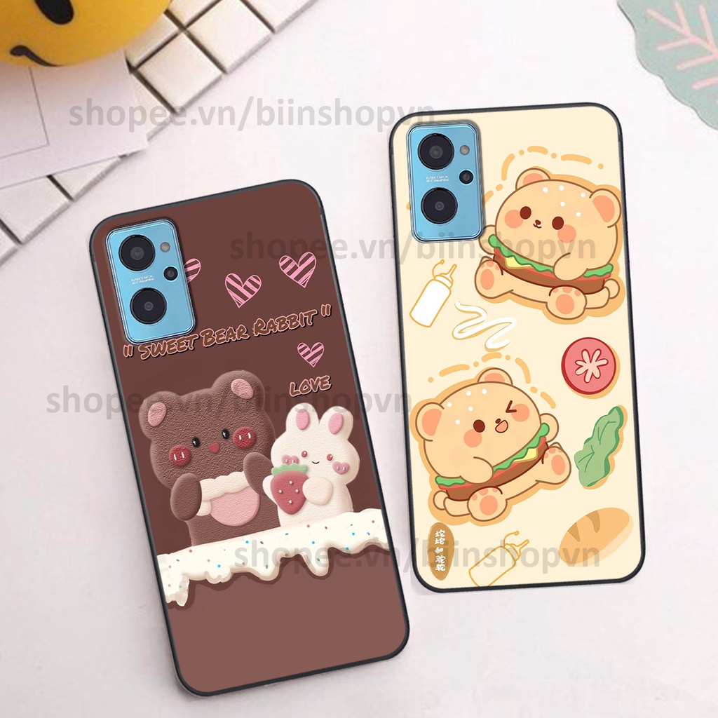 Ốp Realme 9i in hình gấu chocolate kẹo ngọt siêu đẹp siêu xinh