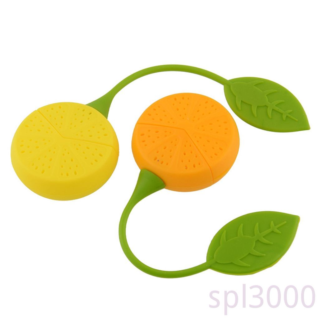 Dụng Cụ Lọc Trà Bằng Silicone Màu Xanh Cam