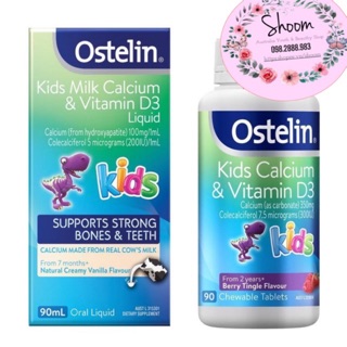 OSTELIN VITAMIN D & CANXI CHO BÉ CỦA ÚC - ĐỦ BILL - DATE XA