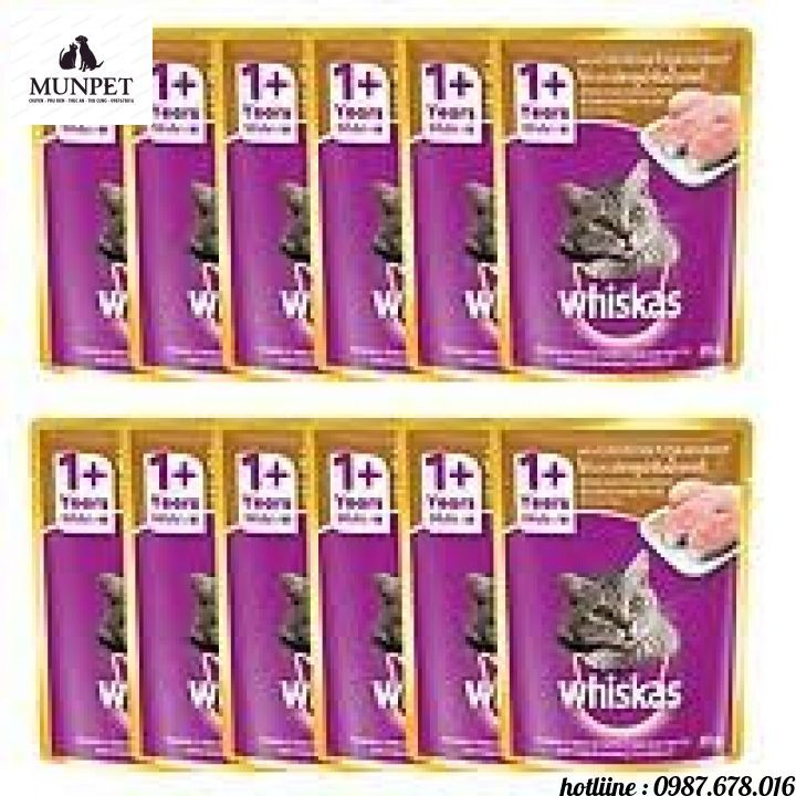 Pate cho mèo whiskas 85g