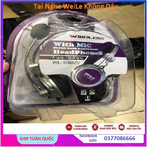 Tai nghe Weile loai lớn ( Micro riêng ) Cực Thích Hợp Cho Học Online