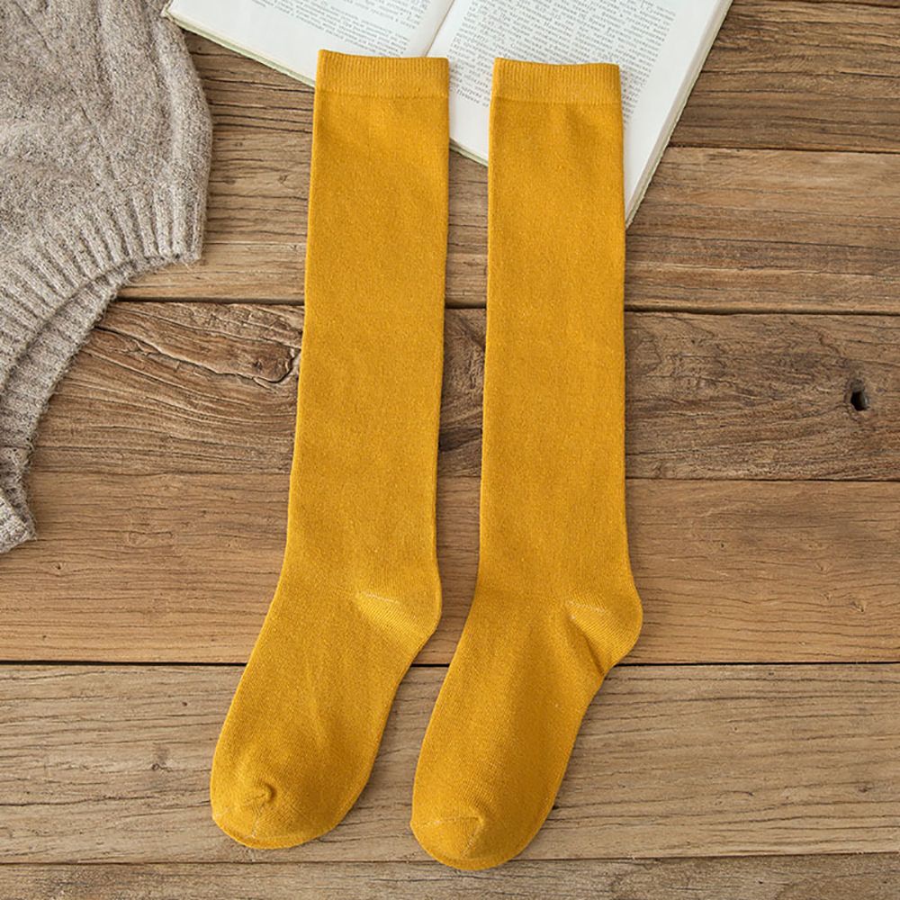 Vớ cotton cổ cao co giãn nhiều màu tùy chọn thời trang quyến rũ cho nữ