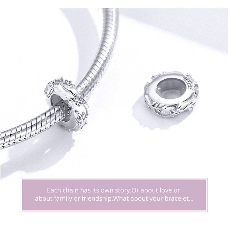 Hạt phụ kiện Bamoer kiểu dáng thanh lịch dùng làm nữ trang DIY