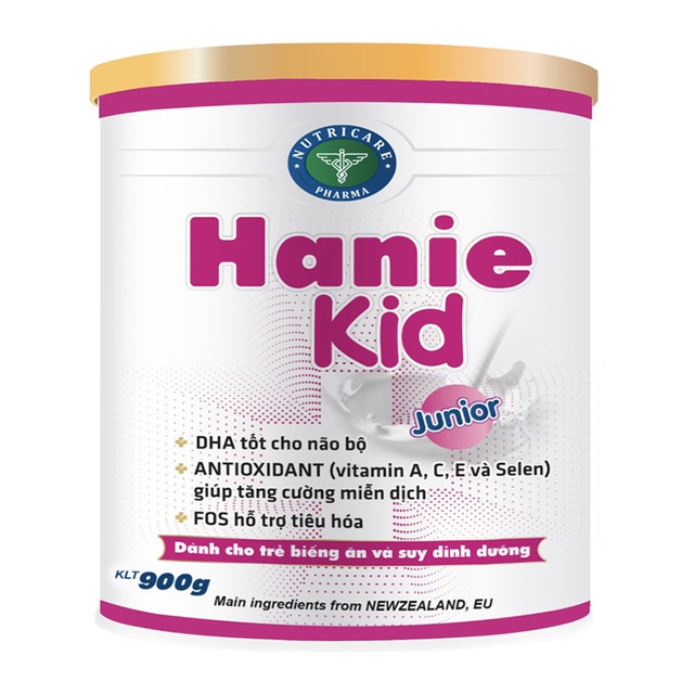 Sữa bột Nutricare Hanie Kid Junior (900g)