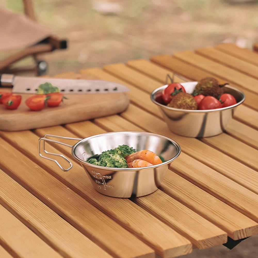 Bát Ăn Bằng Thép Không Gỉ Có Thể Gấp Gọn Tiện Dụng