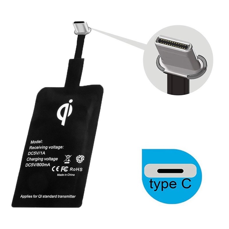Miếng nhận sạc không dây type C