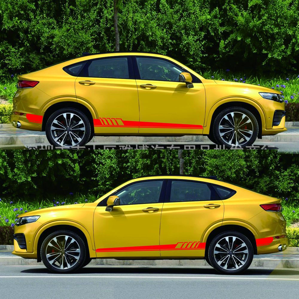 Bộ tem thể thao xe ô tô 2 miếng 2 bên xe XL7 Accent Vios City