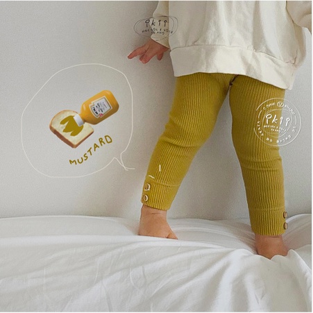 Legging ikii cho bé - Hàng nội địa Hàn Quốc - Soul Button Leggings